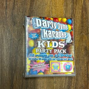 Party tyme kids karaoke, 4 CDs, 32 songs, brand new, still sealed